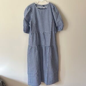 Old Navy Long Sleeve Gingham Dress